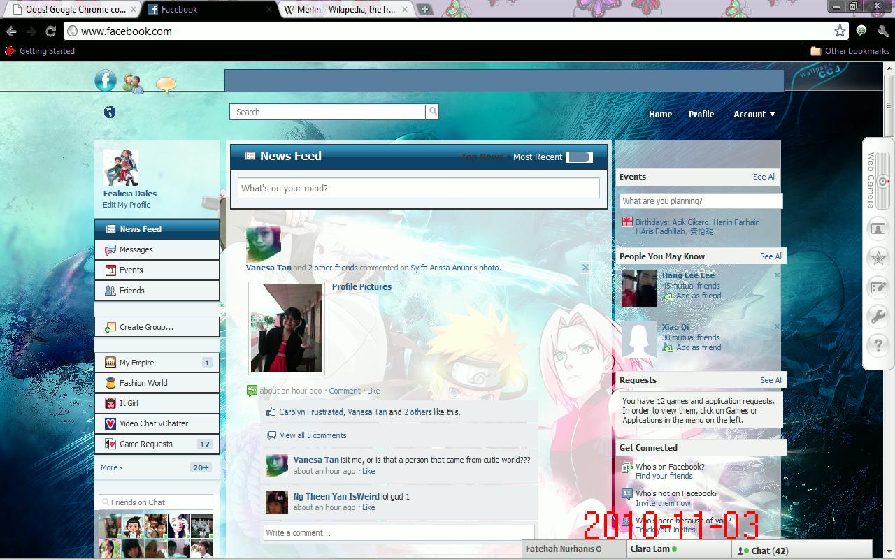 how to change picture layout on facebook
