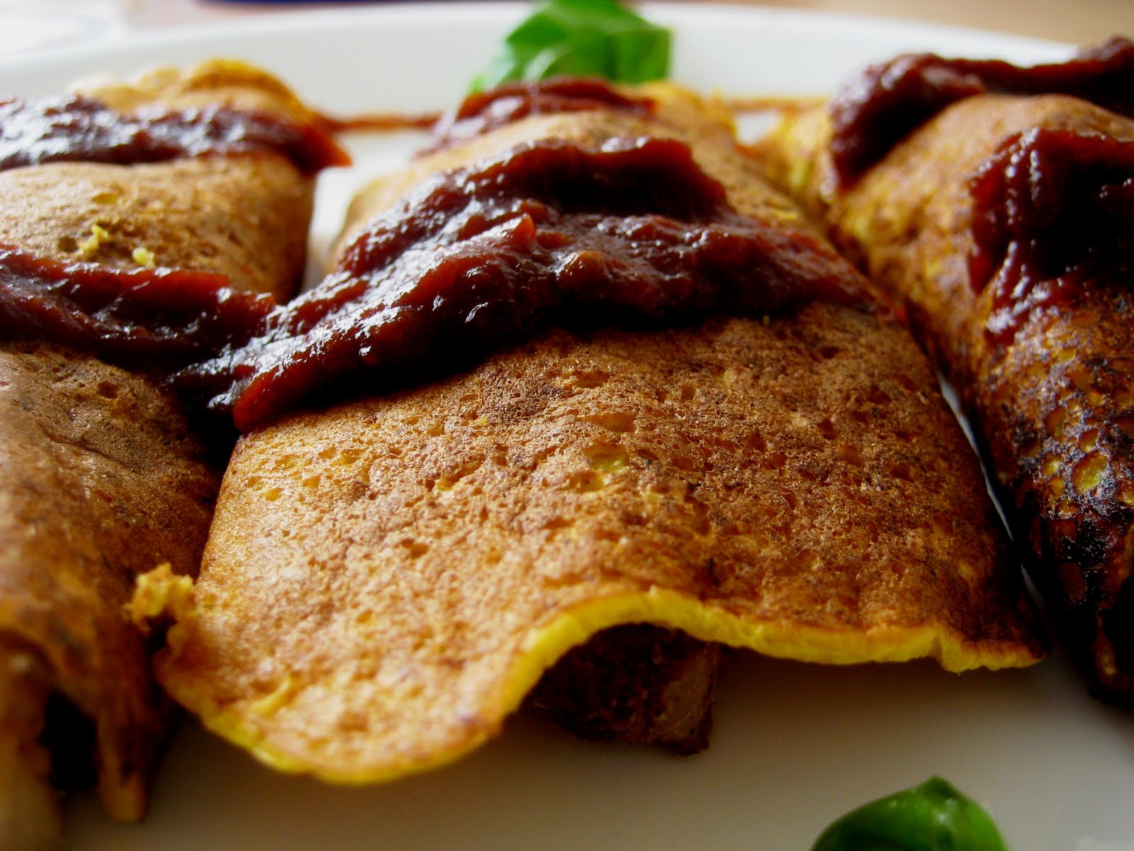 Corn Crepes with BBQ Chicken for Symon Sundays - Joanne Eats Well With ...