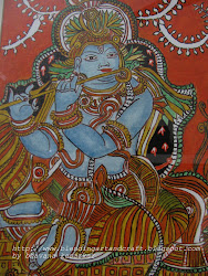 mural kerala painting designs krishna
