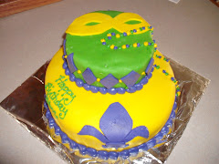 Mardi Gras Cake