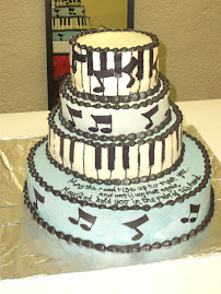 Piano Inspired Cake
