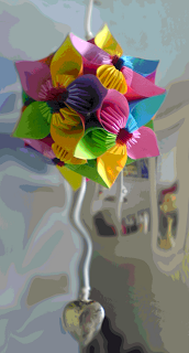 DIY paper craft floral globe