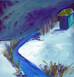 paint moving water acrylic canvas craft lorie mccown riverbank