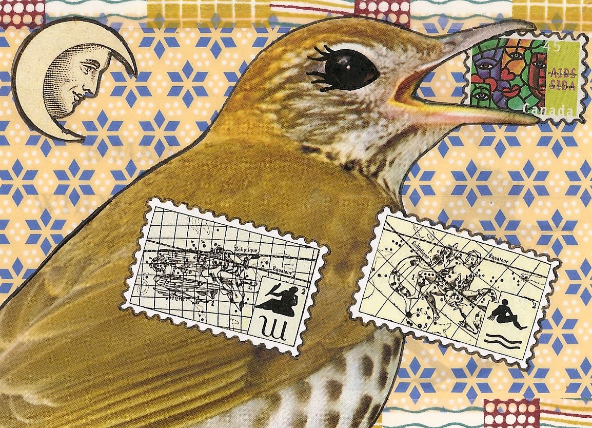 Cindy Wills Mail Art Postcard