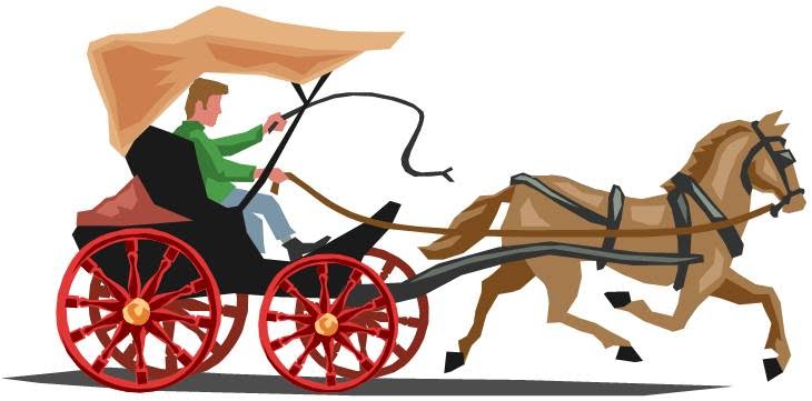 clipart horse drawn wagon - photo #33