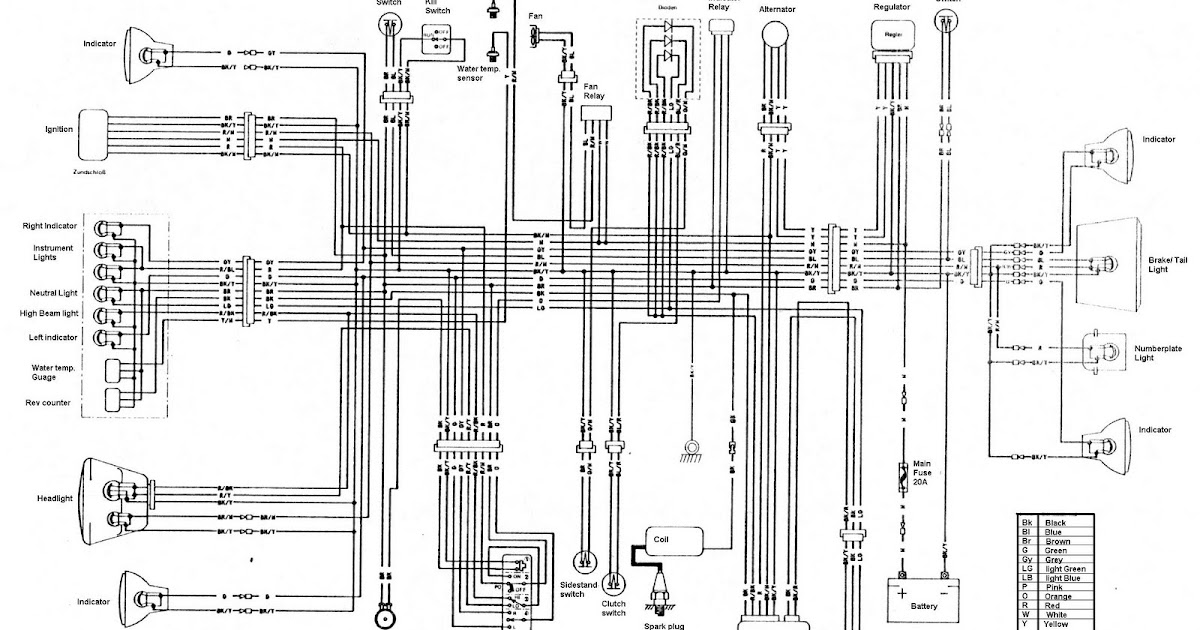 Kawasaki KLR250: KLR 250 Wiring Diagram