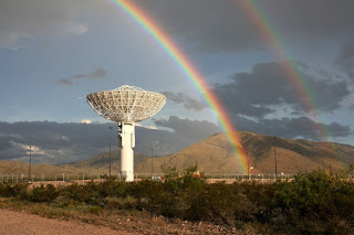 This is one of two antennas near Las Cruces, New Mexico, dedicated to round-the-clock reception of data from the Solar Dynamics Observatory.