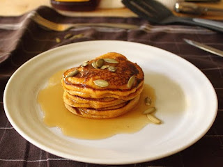  too convey been using too thence much canned pumpkin lately Pumpkin Pancakes – Seasonal, Not Salacious!