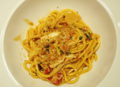 crab sea urchin spaghetti