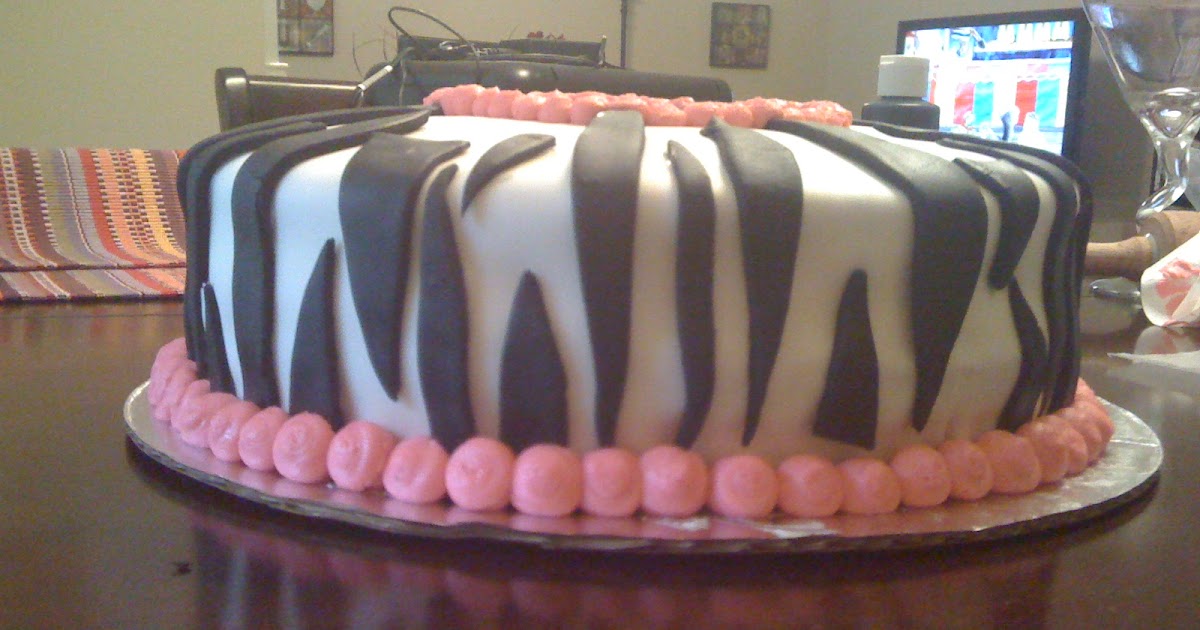 Little Sweet Shop: Zebra fondant cake