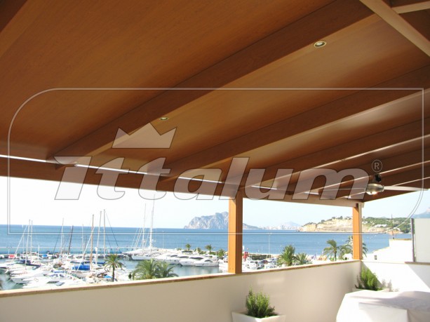 Yo Quiero un Ittalum: Pérgola aluminio imitación madera, olvidese de ...