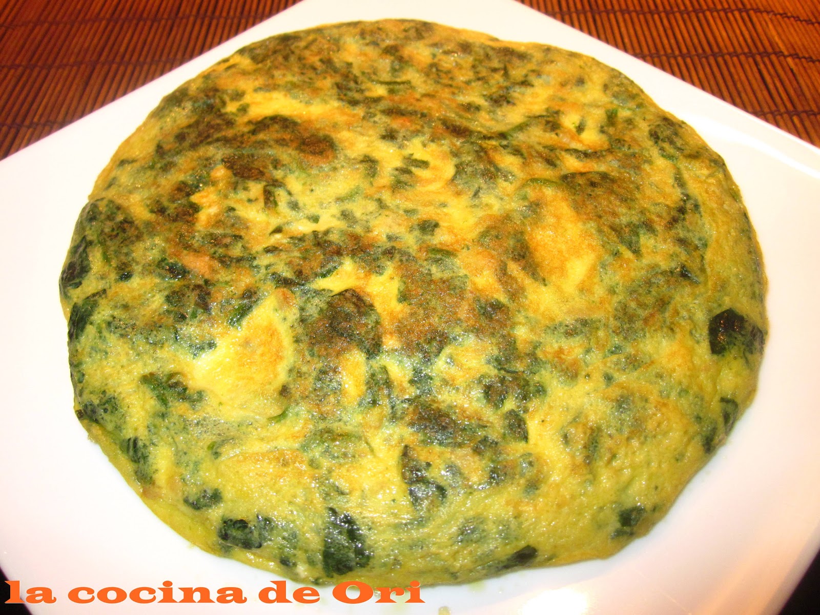 LA COCINA DE ORI TORTILLA DE ESPINACAS