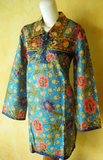 Blus Tunik Batik  Unik yang  cantik  dan murah dari okrek 