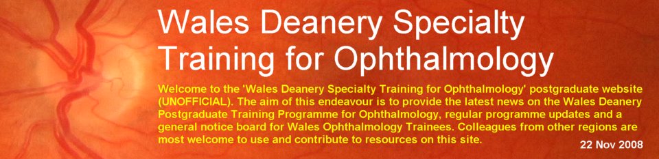 Wales Deanery Specialty Training for Ophthalmology