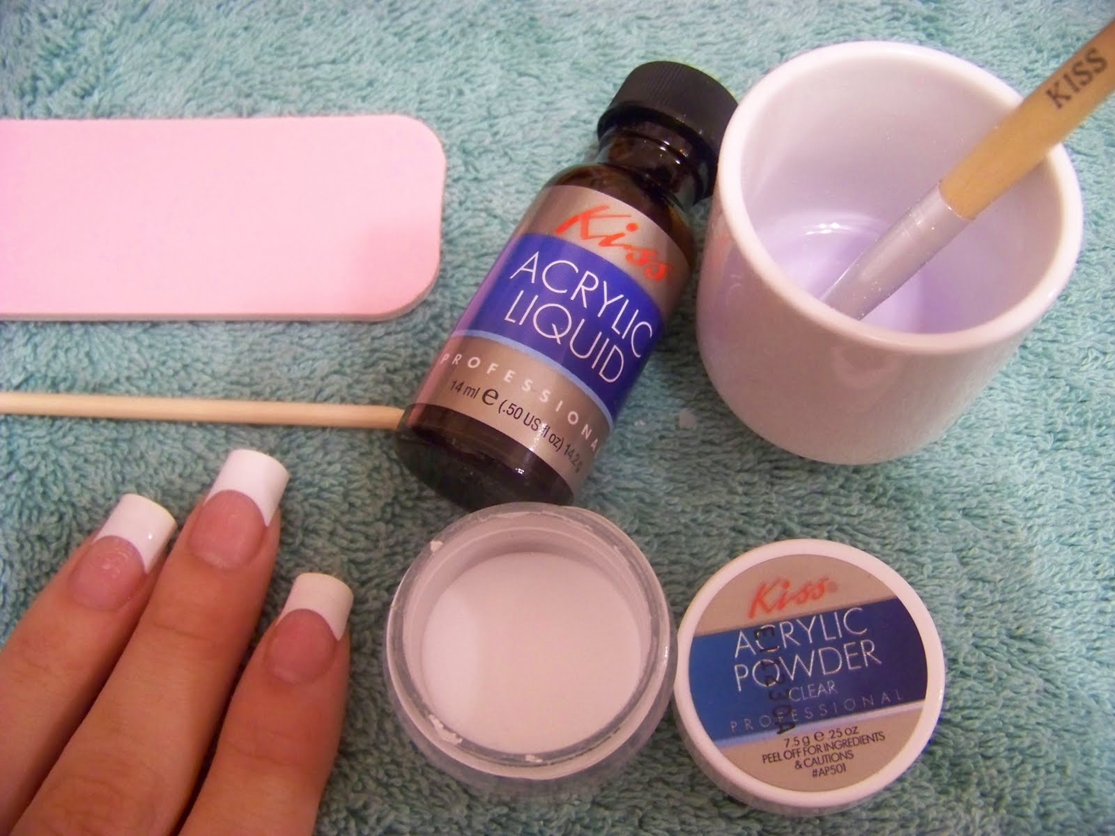 Chloe Beauty NYC Tutorial Permanent French Acrylic Tips!