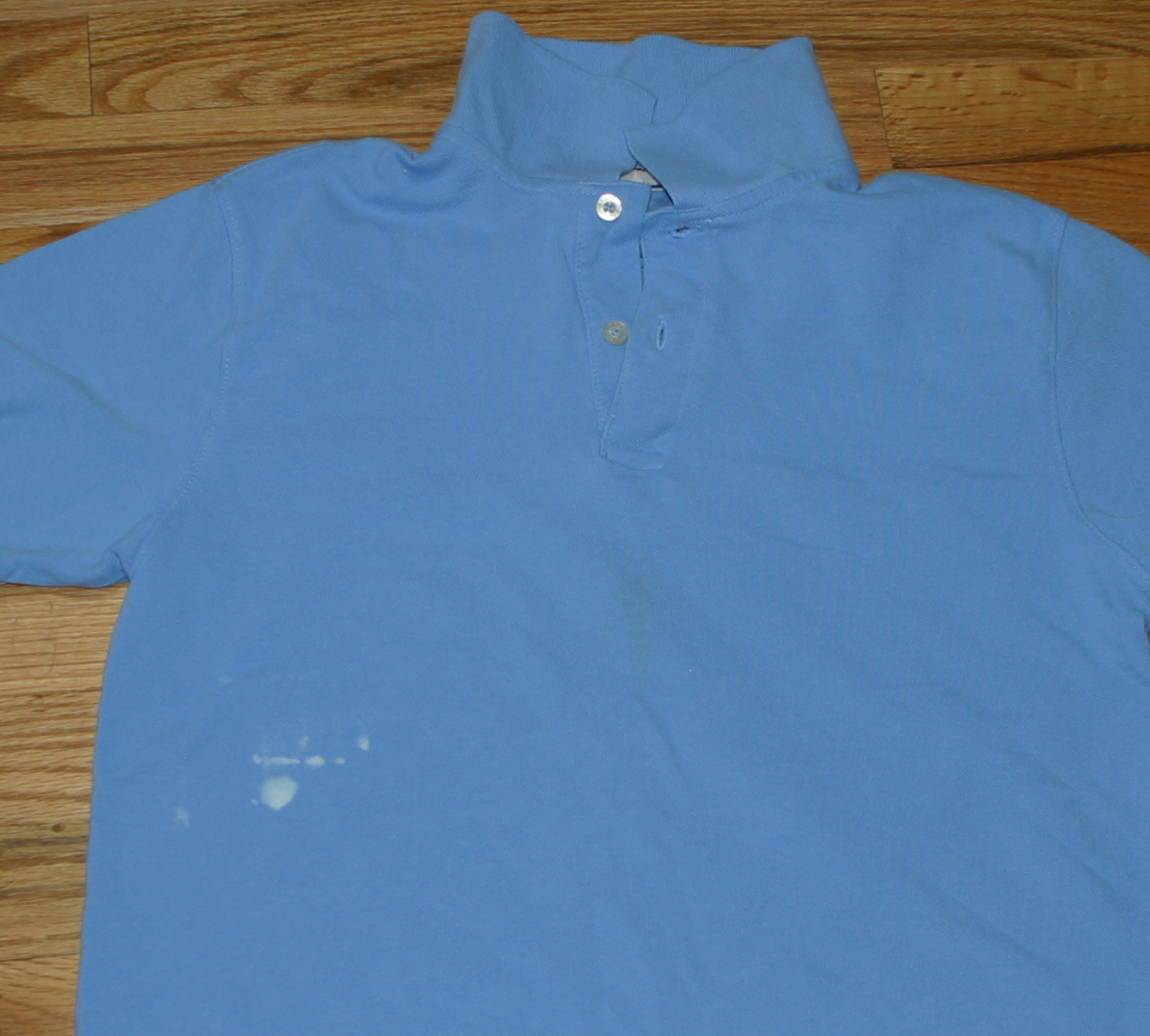 diy bleach spot shirt