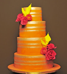 orange cake cakes pink flower yellow designs flowers tier tangerine elegant calla roses basics gold wedologize modern days u56yhynhdxy fall