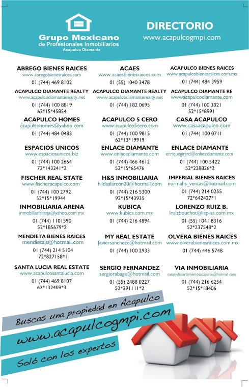 DIRECTORIO INMOBILIARIAS ACAPULCO DIAMANTE
