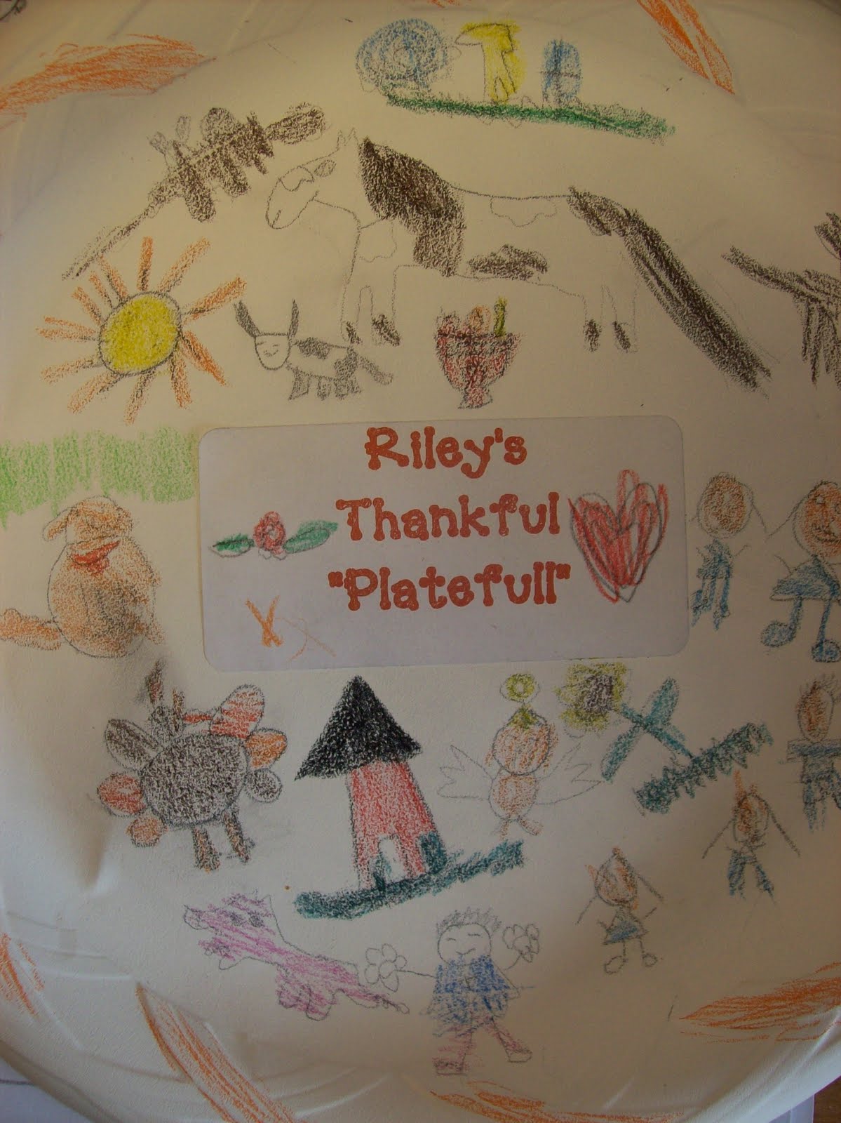 First Grader...at Last!: A Thankful Plate Full