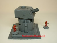 terrain heavy gun turret 15 mm science fiction miniatures