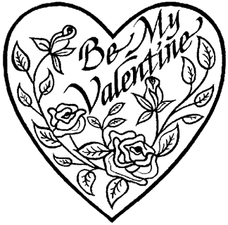 valentine coloring pages babe