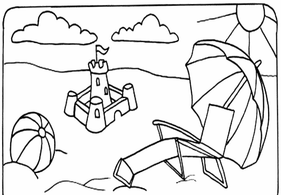 Coloring Pages: Beach Coloring Pages Collection 2010