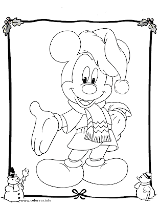 mikey christmas coloring page