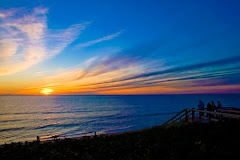 Setting sun, stunning site
