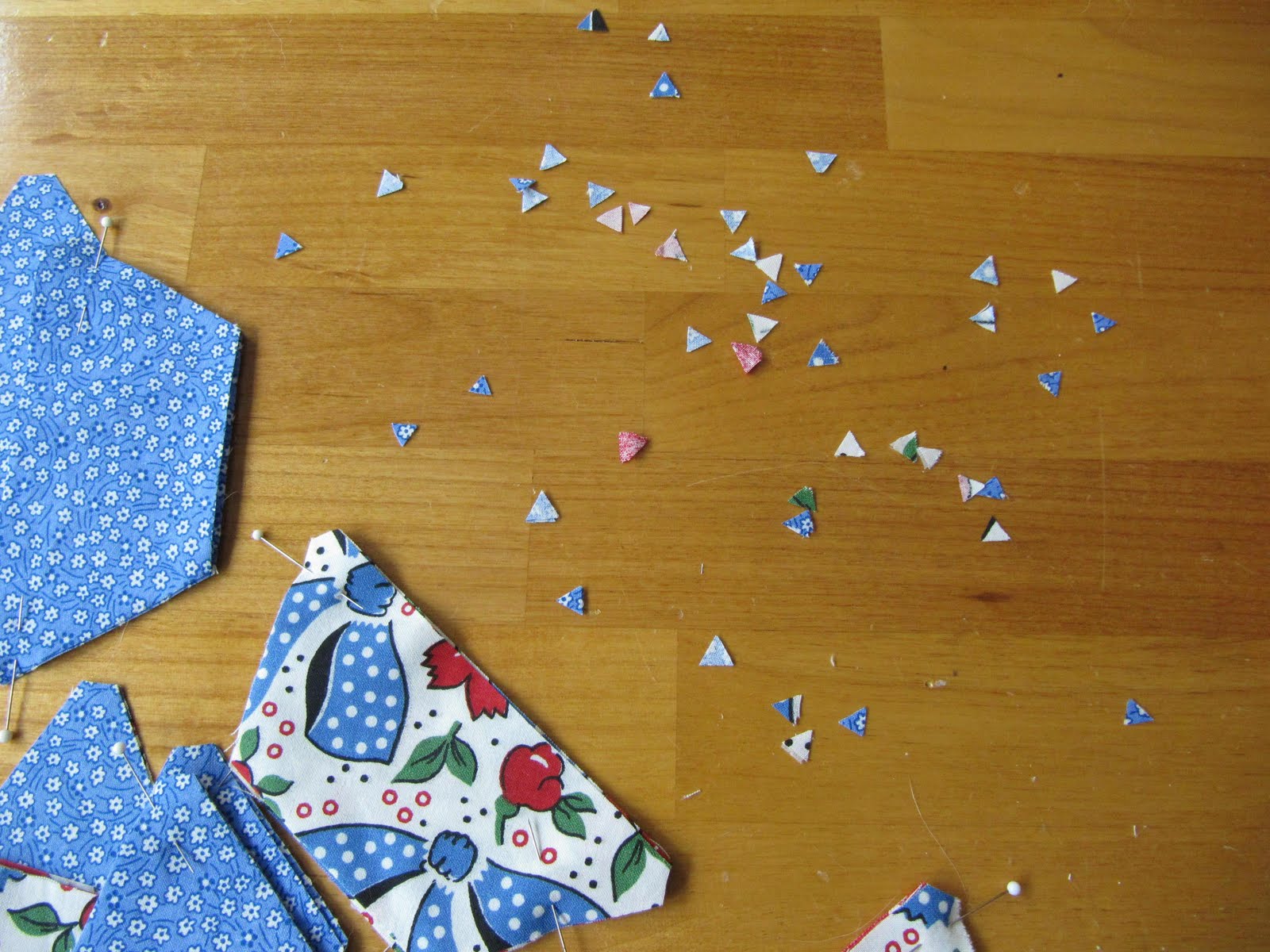 Sew Many Ways... Machine Sewing Hexagons...Half Hexies That Is