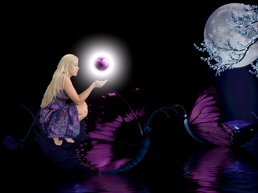 Бабочка Луна. Луна и девушка баблчеи арт. Лунное сердце. Полнолуние платье с бабочками.