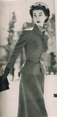 www.vintagefashionlibrary.com: Sacony suits, 1952