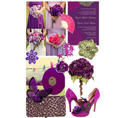  cheetah print mixed with pink and purple hues lime green embellishments 
