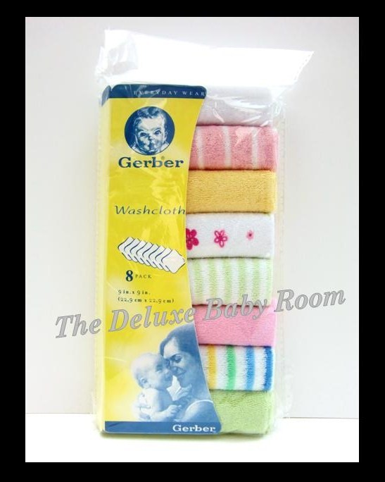 The Deluxe Baby Room Gerber Washcloth
