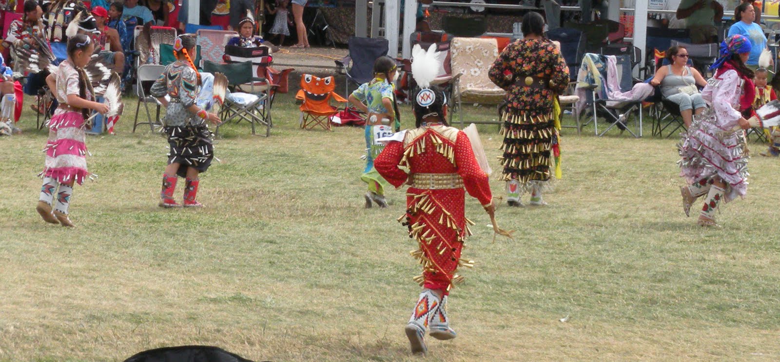 Living and Dyeing Under the Big Sky Crow Fair Pow Wow Girls Dance