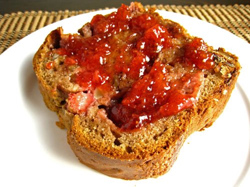 Strawberry Sour Cream Bread with Strawberry Jam Strawberry Sour Cream Bread with Strawberry Jam