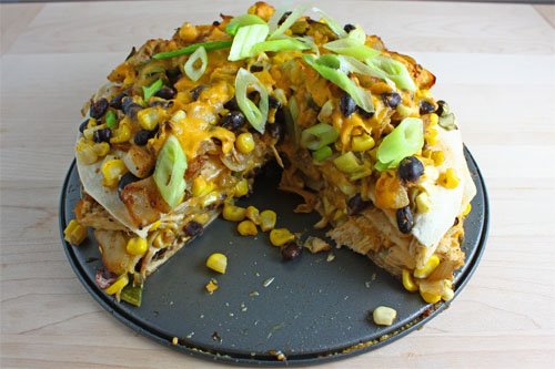 Black Bean Tortilla Pie