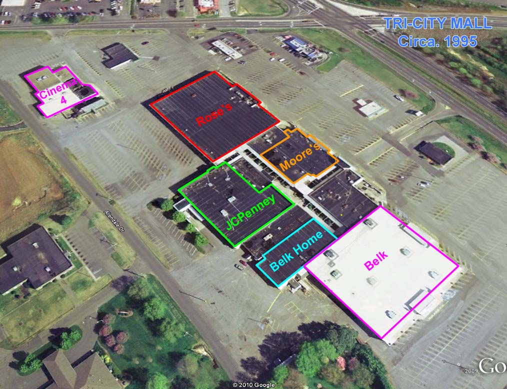 Sky City Retail History TriCity Mall Forest City, NC