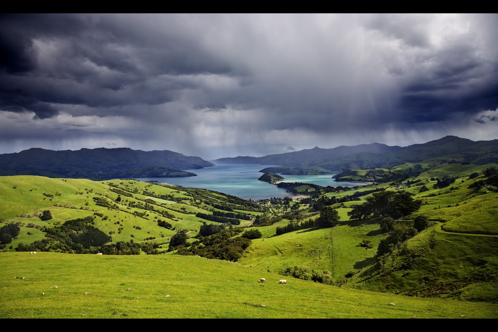 The Durdle's Out of Office... Akaroa, New Zealand Rolling hills and