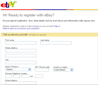 регистрация на ebay