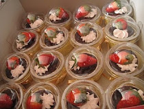 Cupcakes in round dome casing