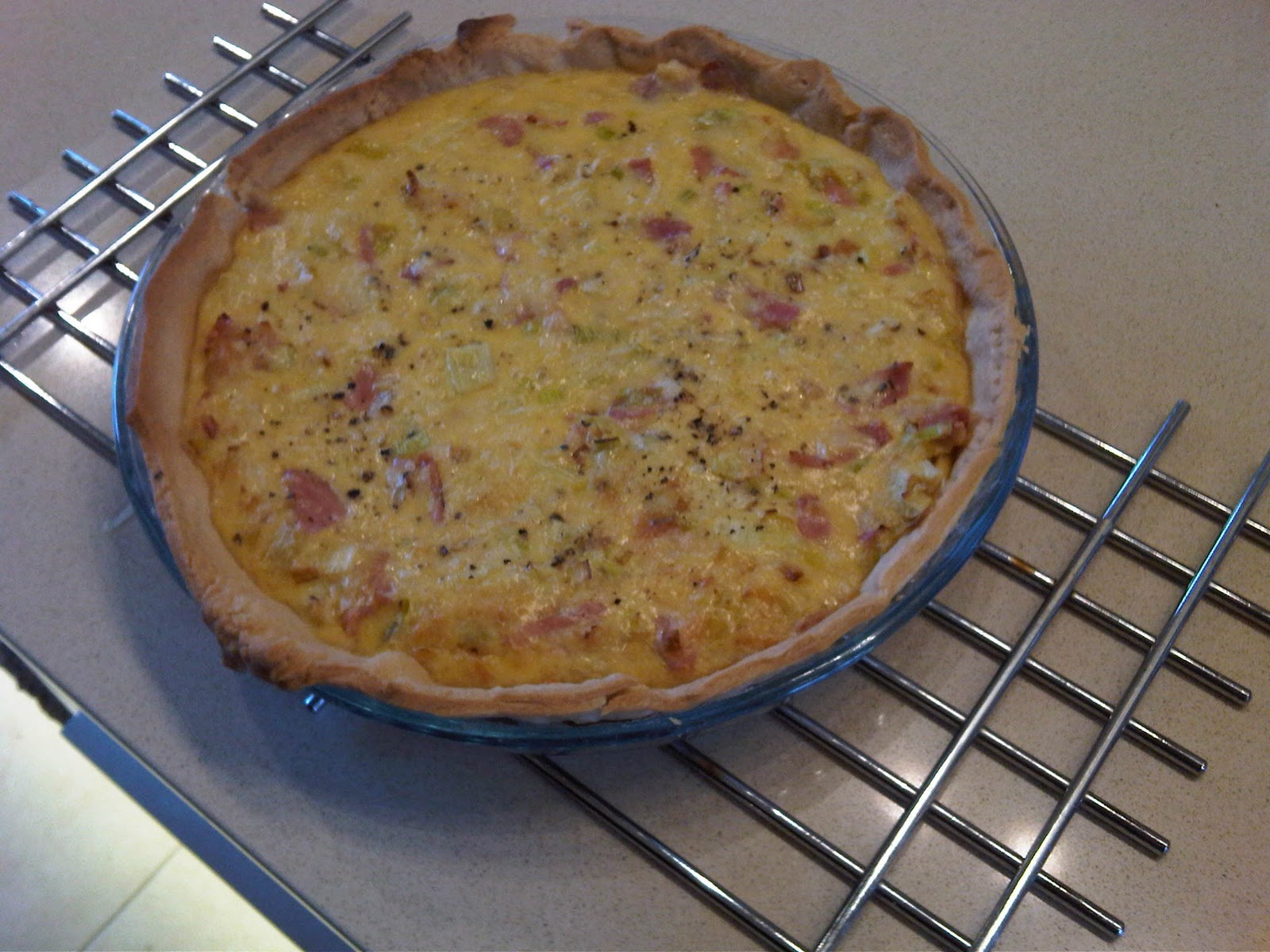 The Student Chef Leek, Bacon, Gruyère & Maille Dijon Mustard Quiche
