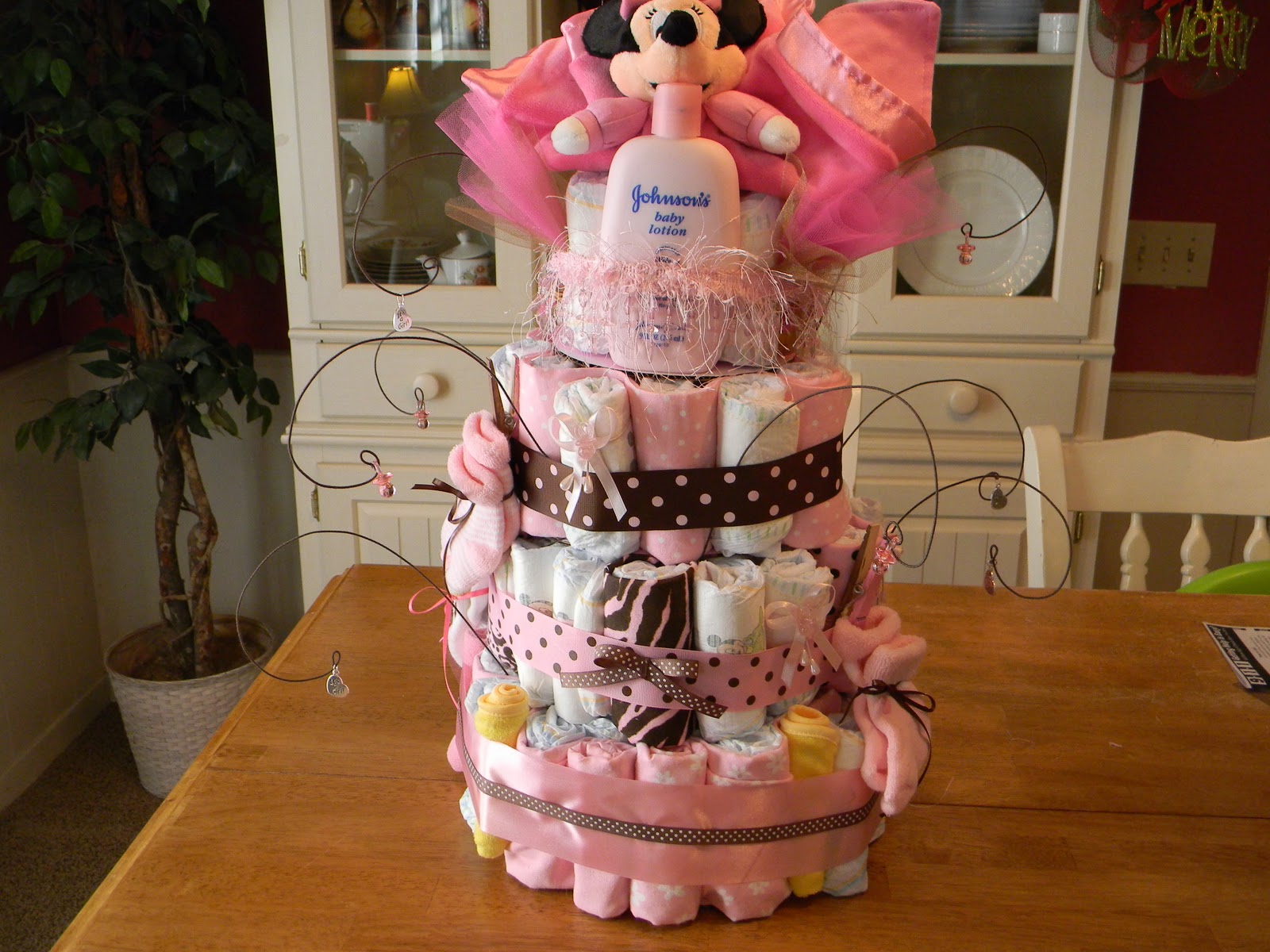 The Tolliver Times Baby Shower Diaper Tower