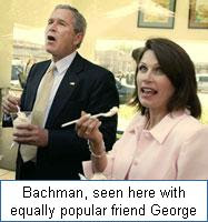 Michele Bachmann and George W. Bush