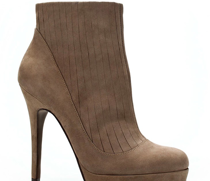 mid heel suede ankle boots