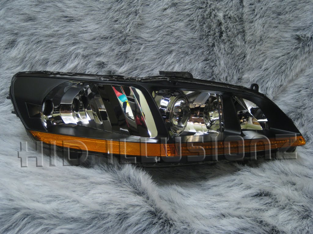 HID ILLUSIONZ Honda Accord Amber LED Strip TSX E46 Revised HID Projector Retrofit Headlights