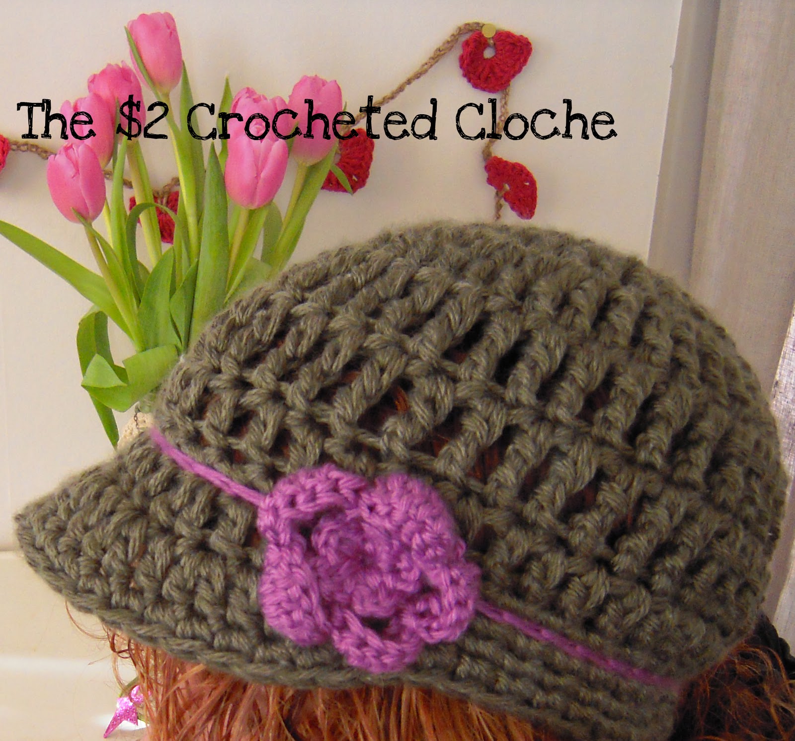Crocheted Cloche &amp; Scarf Set Crochet Pattern | Red Heart