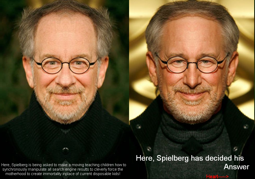 Spielberg Movie Teaches Children Search Manipulation to force Immortality