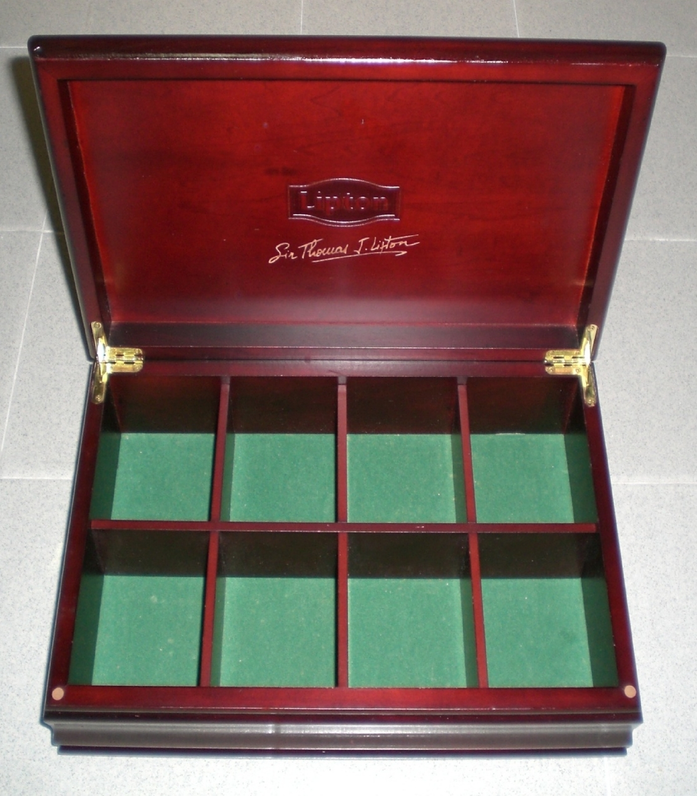 ***SOLD S$50.00*** #1689 Maroon Lipton Tea Wooden Box ChestBrowse and ...