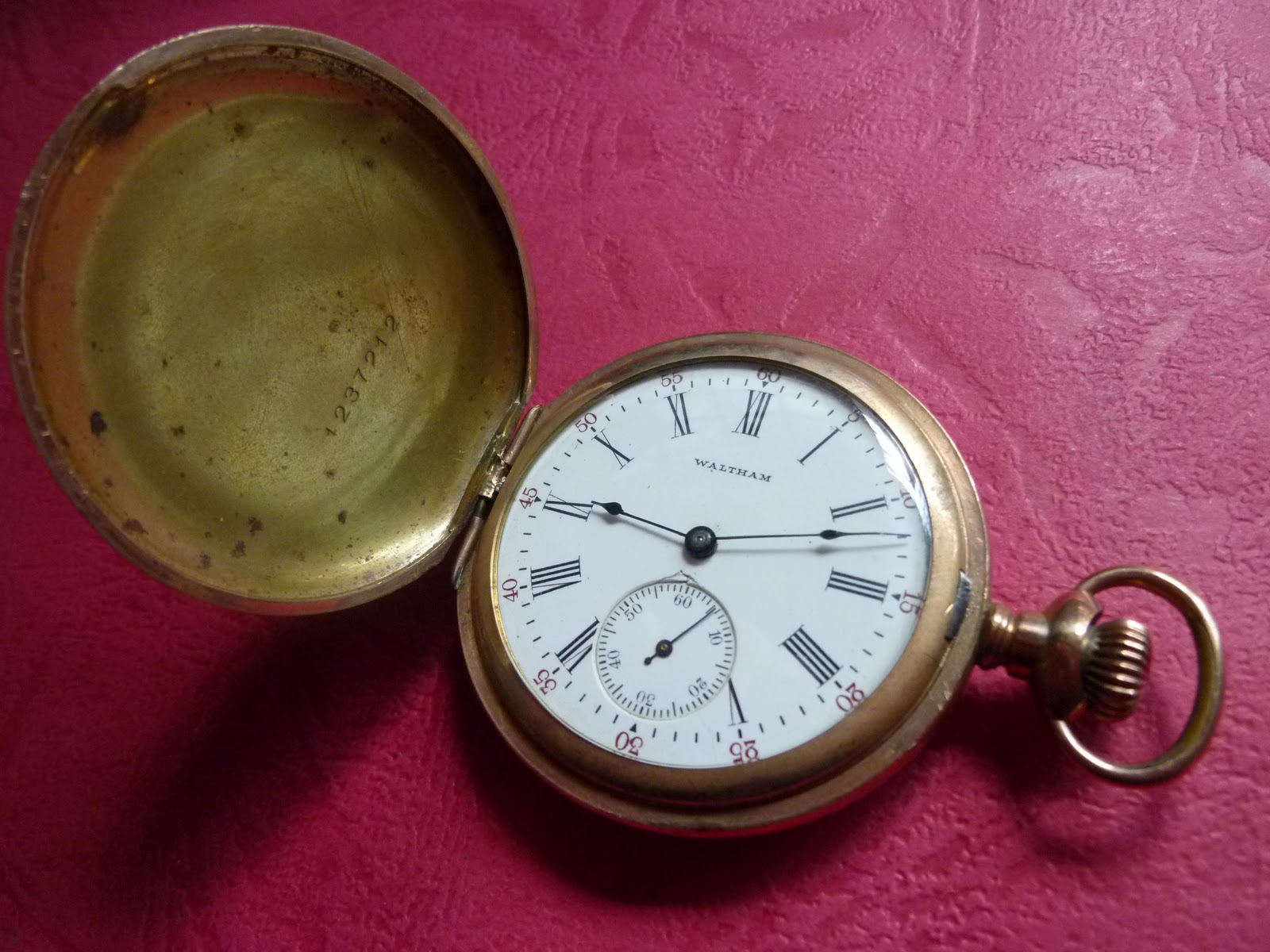 Collectible Curio 1 Vintage Waltham 15 Jewels Pocket Watch Ca 1903