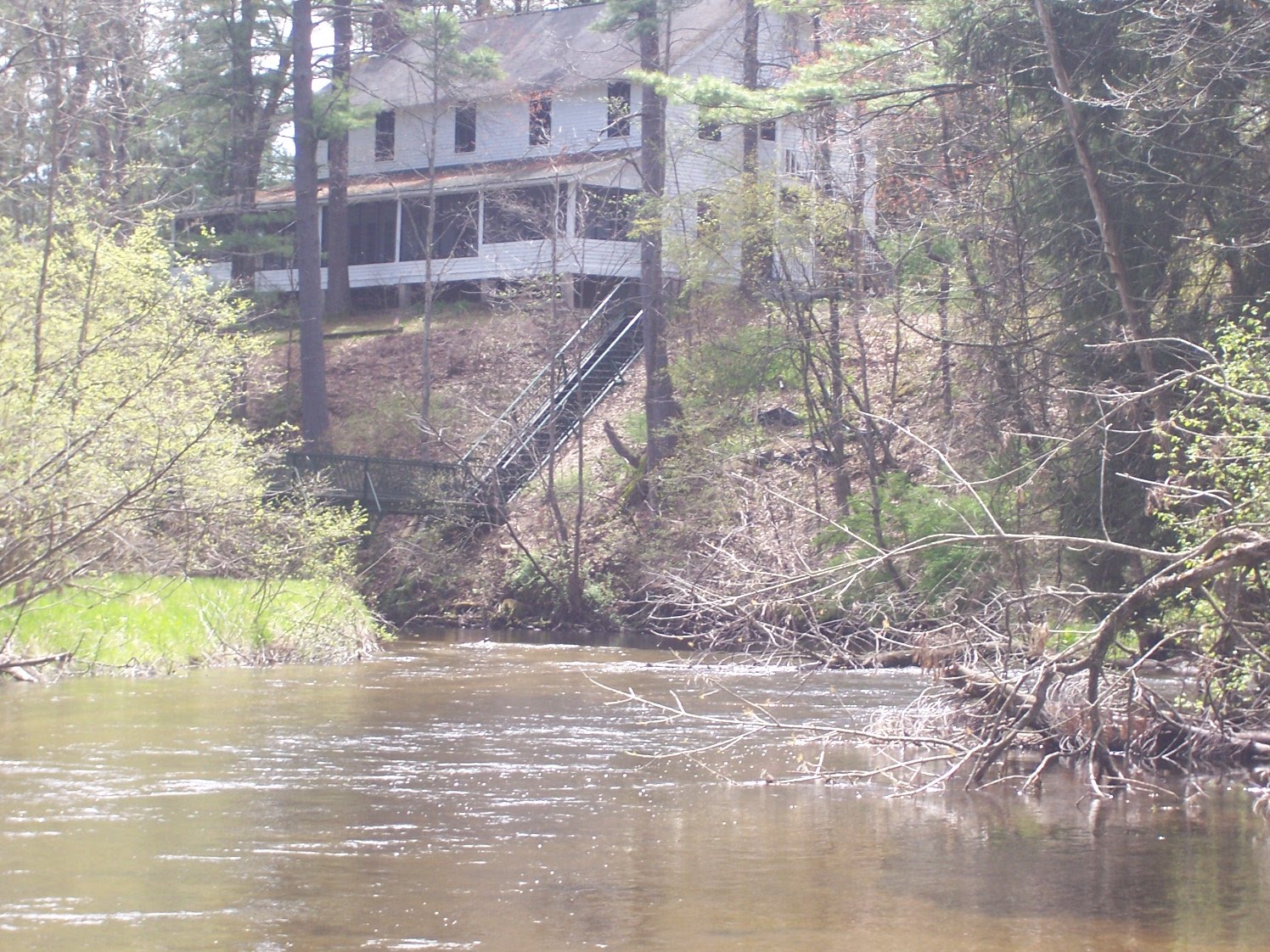 On the Road in Michigan A spring float on the Pere Marquette